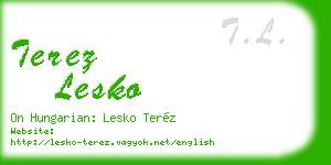 terez lesko business card